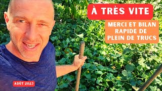 À bientôt au potager, bilan de saison et Youtube