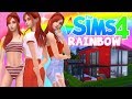 ❤️ RAINBOW SIMS CAS Challenge! RED outfits + tiny house!