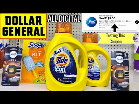 DOLLAR GENERAL | Testing Out The New P&G Coupons | All Digital Cheap Deal You Can Do Now