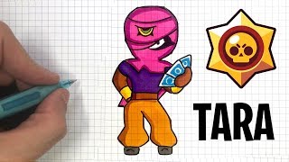 Dessiner Tara Facilement Tuto Brawl Stars Youtube - tuto comment dessiner corbac brawl stars facilement