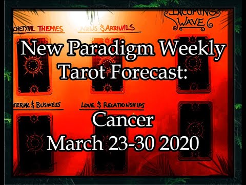 Cancer Weekly Tarot Reading March 23-30 2020 ~ Severed Tethers -- New Paradigm Forecast - 동영상