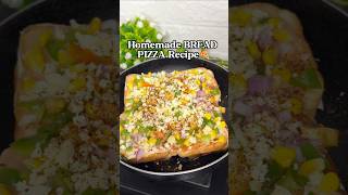 Writing🍕 5-Minute Homemade Bread Pizza | Quick & Easy Cheesy Snack Recipe 🤤#BreadPizza #PizzaRecipe