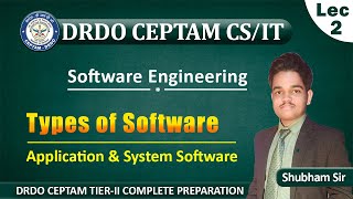 L-2 Different Types of Software | Application Software & System Software | DRDO CEPTAM 10 | CS/IT screenshot 1