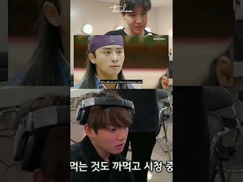 Jungkook reaction V acting \