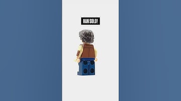 How To Make A LEGO HAN SOLO Minifigure WITHOUT using Han Solo parts! #shorts