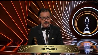 Dune – Joe Walker Best Film Editing : 94th Academy Awards