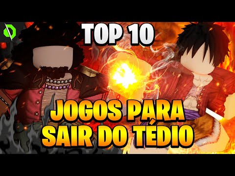 SE DIVIRTA MUITO! Top 10 Melhores jogos do ROBLOX para TIRAR O TÉDIO! 