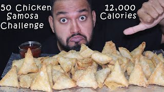 50 Chicken n Onion 🧅 Samosa Eating Challenge * 12,000 Calories #samosa #foodchallenges