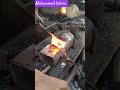 the process of dismantling the coils using traditional blacksmith methods #medievalblacksmith
