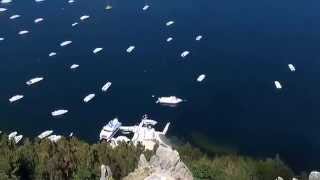 Copacabana, Bolivia. Vista de Cerro Calvario. Lago Titicaca