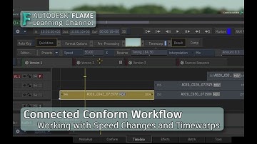 Connected Conform Workflow: Working with Speed Changes - Flame 2019.1
