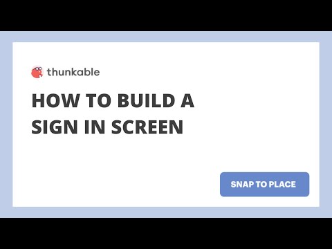 How to Build a Sign in Screen