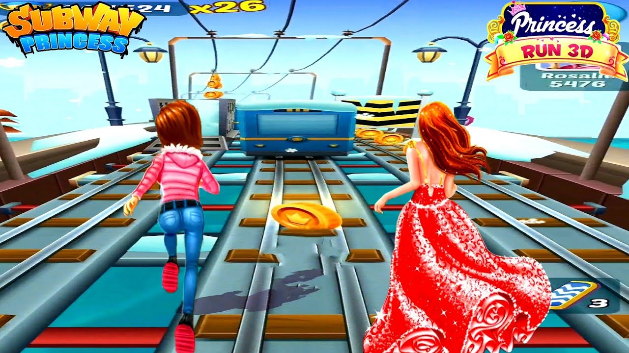 Subway Princess Runner V/S Royal Princess Run 3D - Girl v/s Girl Run ...