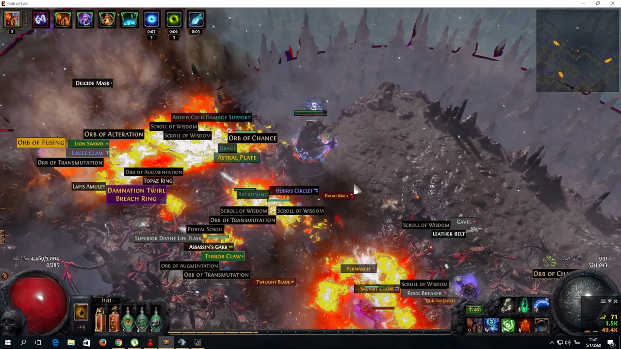 Poe 2.5 BSC Flame Golem YouTube