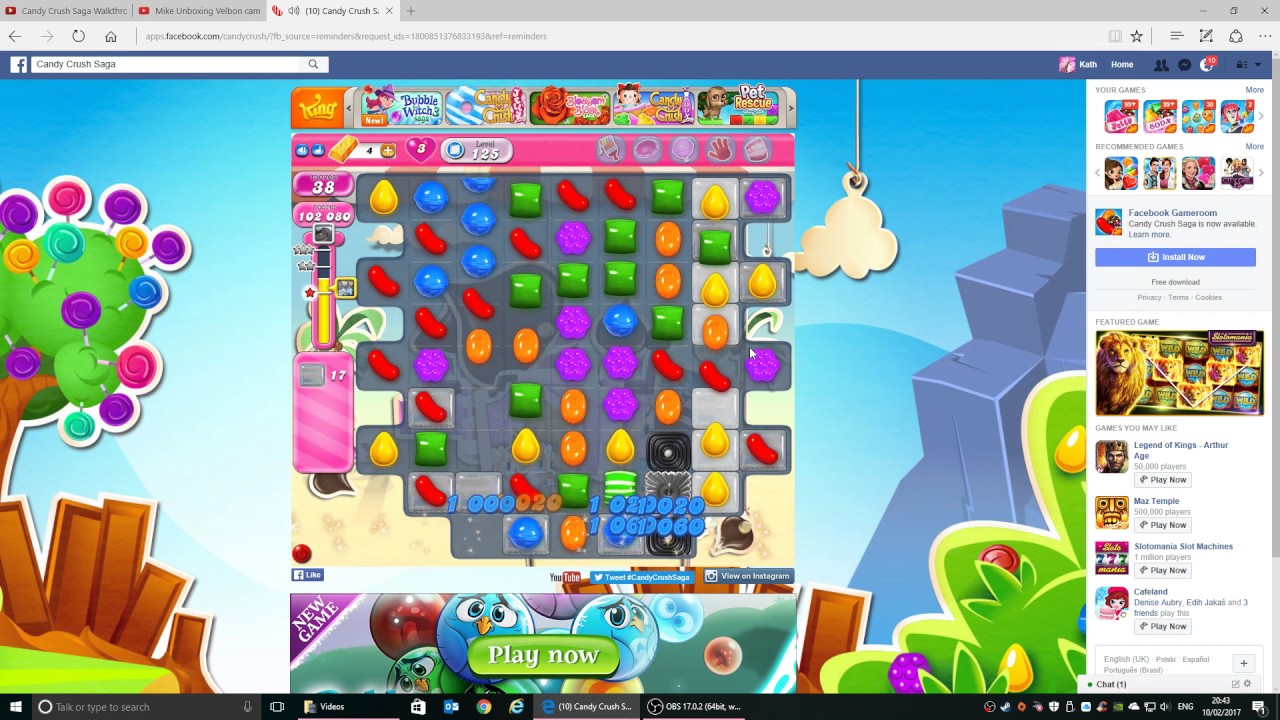 Candy Crush Saga Walkthrough Level 125 NO BOOSTERS level guide candy