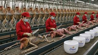Factory Production Process: From Raw Materials to Dove Cream | Full Modern Manufacturing Process