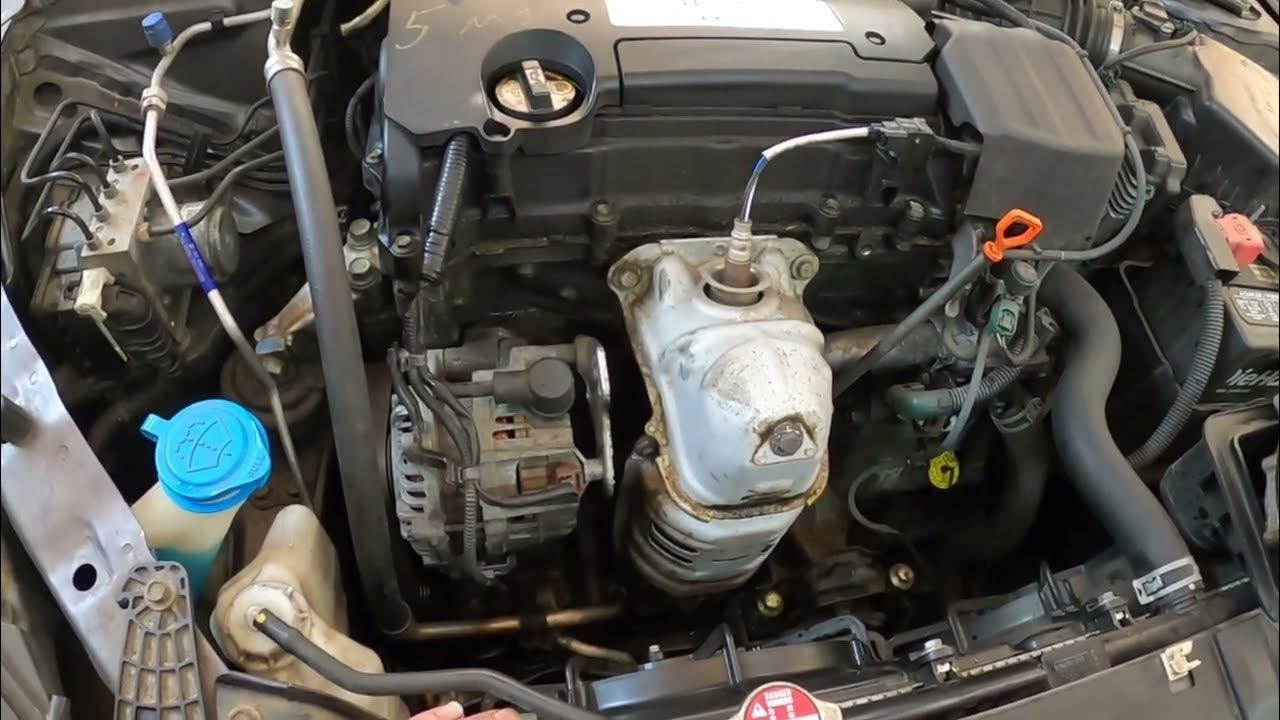 2014 Honda Accord Belt Tensioner And Water Pump - YouTube