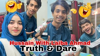 Funny 😂😂 Truth or Dare With Laiba fatima and Ahmed 🧐🥲Itne mushkill sawal 😇@laibaahmadlivemehfil762