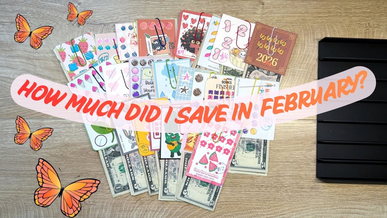 How much did I save in FEBRUARY with Tiny Tuesday! #cashstuffing