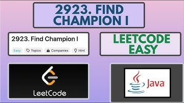 Leetcode | 2923. Find Champion I | Easy | Java Solution