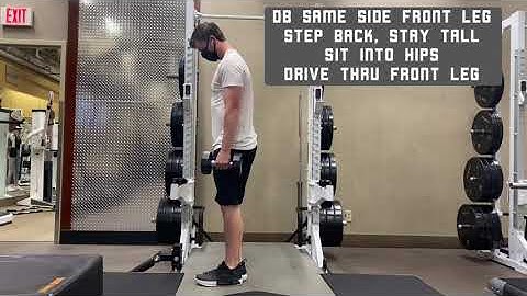 DB Ipsilateral reverse lunge