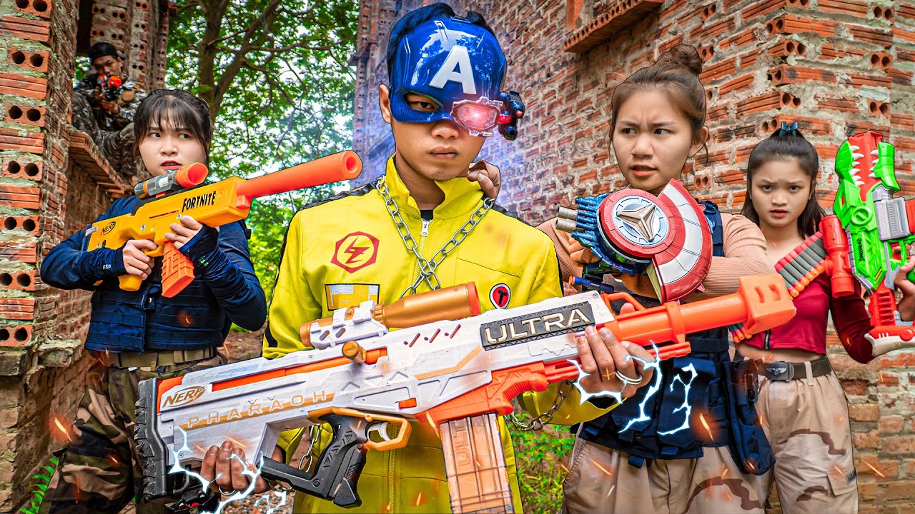 Xgirl Studio Iron Man's Hand Battle SEAL X Girl Nerf Guns & Nerf War Battle  with crime group Alibaba - YouTube