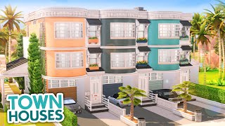 Art Deco Townhouses // The Sims 4 Speed Build