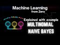 Multinomial Naive Bayes Explained: Laplace Smoothing &amp; Example | Machine Learning From Zero | L.20