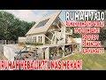 Desain rumah kampung 7x10 2 lantai 3 kamar tidur