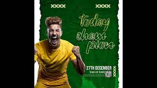 Soccer Champion Sports Event Template