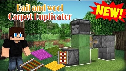 Minecraft 1.18 : UNLIMITED { RAIL AND WOOL  CARPET } DUPLICATOR { duper Best glitch}