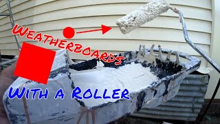Paint Weatherboards with a mini Roller