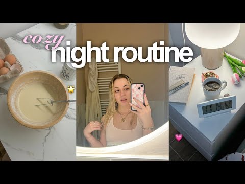 Winter Cozy Night Routine🎧 I Everything Shower, Deep Cleaning, Journaling, Cooking
