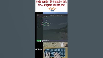 Code number 64: Output of this c/c++ program. Tell me now! #shorts #programming #coding #c #guess