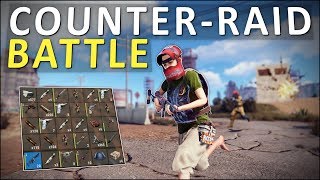 SURROUNDED by ENEMIES at the COUNTER-RAID! - Rust Solo Survival #5