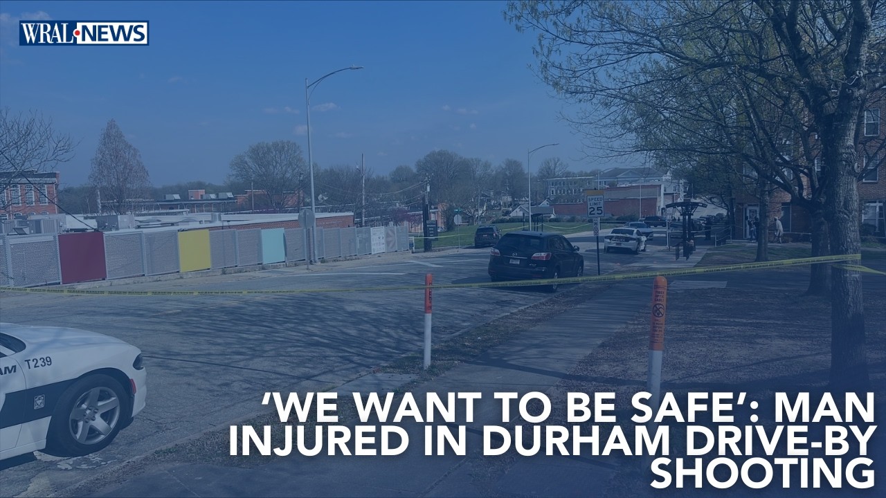 One man hurt after shot in Durham drive-by shooting - YouTube