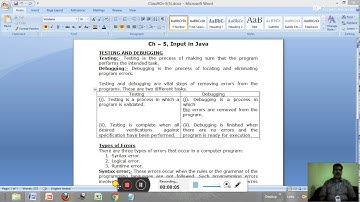 Class-9. Computer Applications. Ch-5. Input in Java.