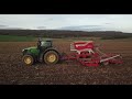 Farma Karel Auer-setí pšenice-John Deere 7270R+Pöttinger Terrasem C6