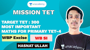 TARGET TET : 300 Most Important Maths for Primary TET | PART - 4 Hasnat Ullah