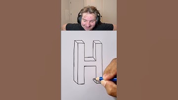How To Draw Letter H 😳