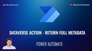 Volledige metagegevens retourneren in Dataverse-actie - Rijen weergeven (Power Automate)