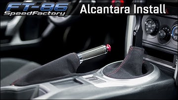 Alcantara Shifter & E-brake Boot Install - FT86SpeedFactory