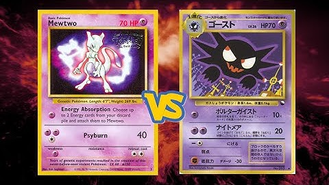 Retro Format Base Set - Gym Pokemon TCG Battle! Mewtwo Vs Haunter!