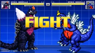 SpaceGodzilla vs. SpaceGodzilla | Godzilla | M.U.G.E.N 
