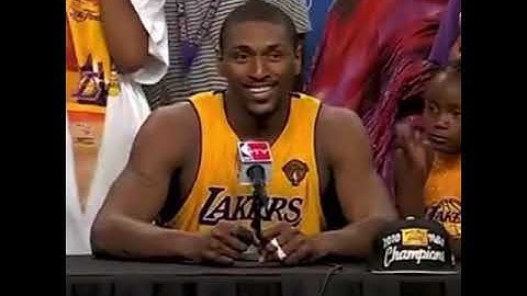 RON ARTEST "KOBE PASSED ME THE BALL!" 11 YEARS AGO TODAY, KOBE WON HIS 5TH CHAMPIONSHIP!