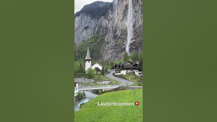 알프스 계곡의 그림 같은 마을 라우터부른넨/Lauterbrunnen🇨🇭