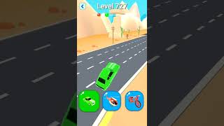 Shape-Shifting 2 GAMEPLAY Level No #727 Walkthrough - New Update Car Racing #Shorts #ShapeShifting screenshot 4