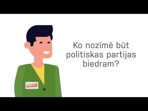 Ko nozīmē būt politiskās partijas biedram?