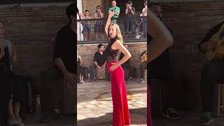 Spanish Dancer Dancing At Plaza De Espana Seville 131025