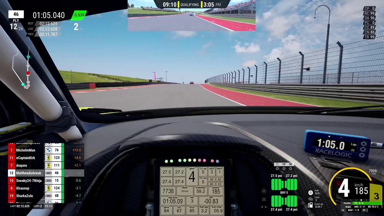AOR/ ACC/ American GT3 Cup R1 at COTA / PS5 /Tier 1